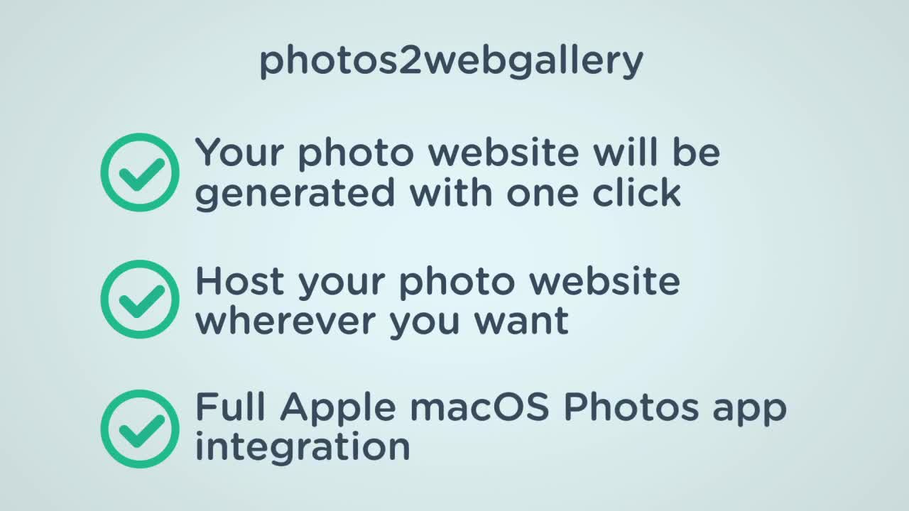 Export macOS Apple Photos app to HTML websites / web galleries – photos2webgallery