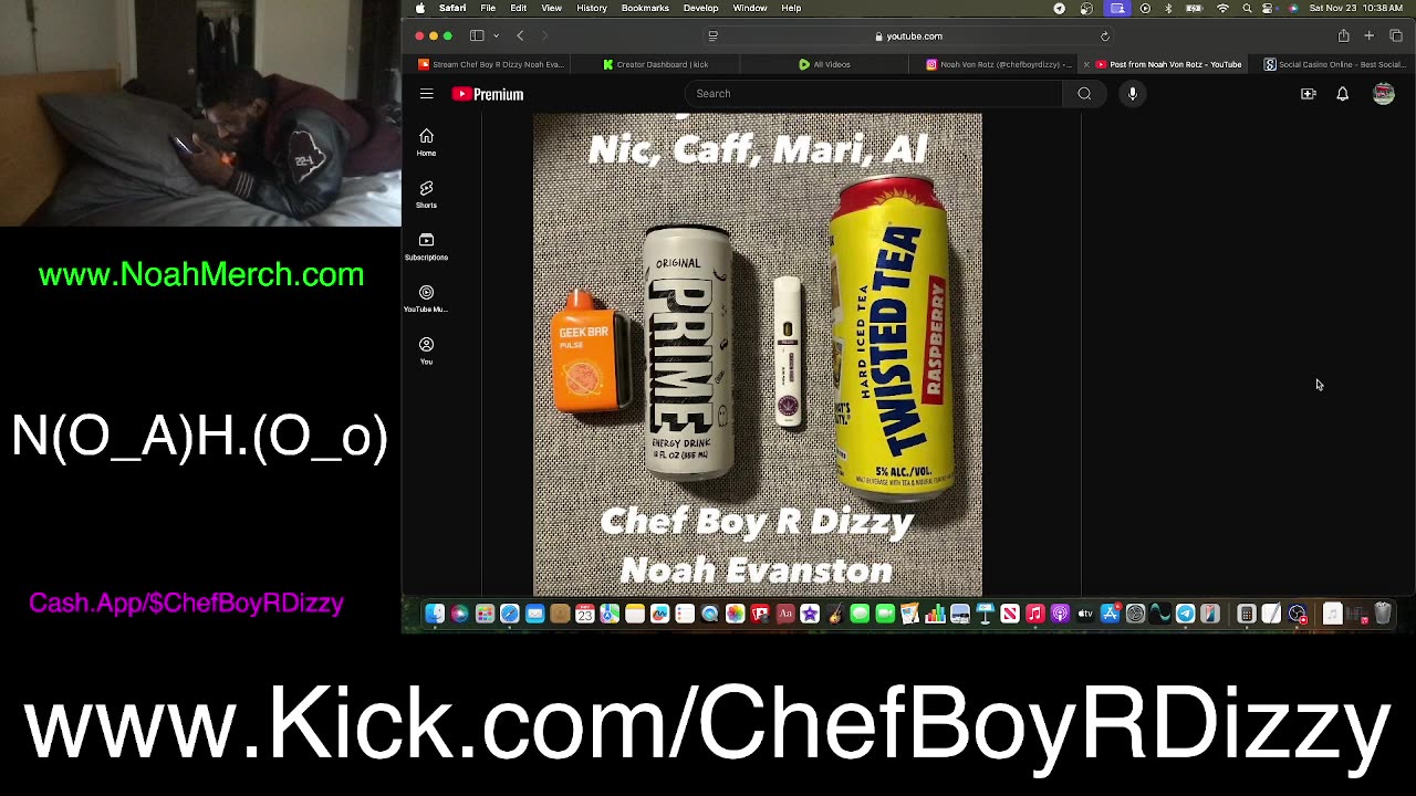 Chef Boy R Dizzy VLOG: @KickStreaming (O_o) #November #23 #2024 (O_o) www.Kick.com/ChefBoyRDizzy
