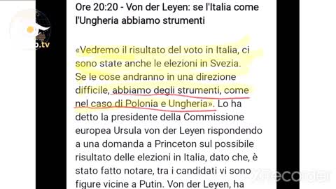 Ursula von der Leyen ricorda al Governo italiano chi comanda