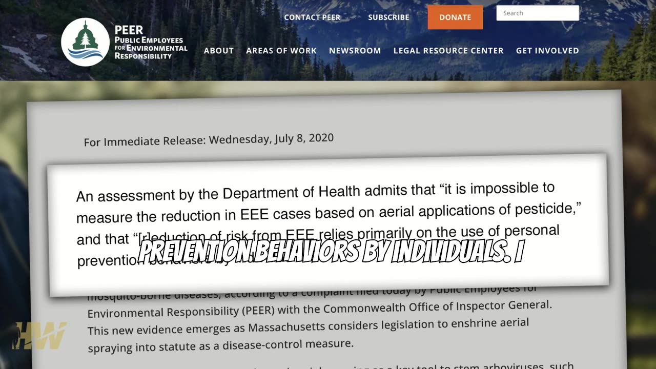 Containment of mosquitoes spreading Eastern Equine Encephalitis with spraying of insecticides