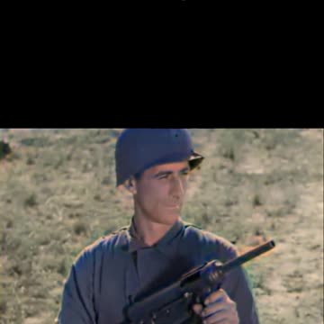 US training film MP40 M1928A1 M3 Grease Gun #Colourized footage🇺🇸 🔫 🎞️ 🎥