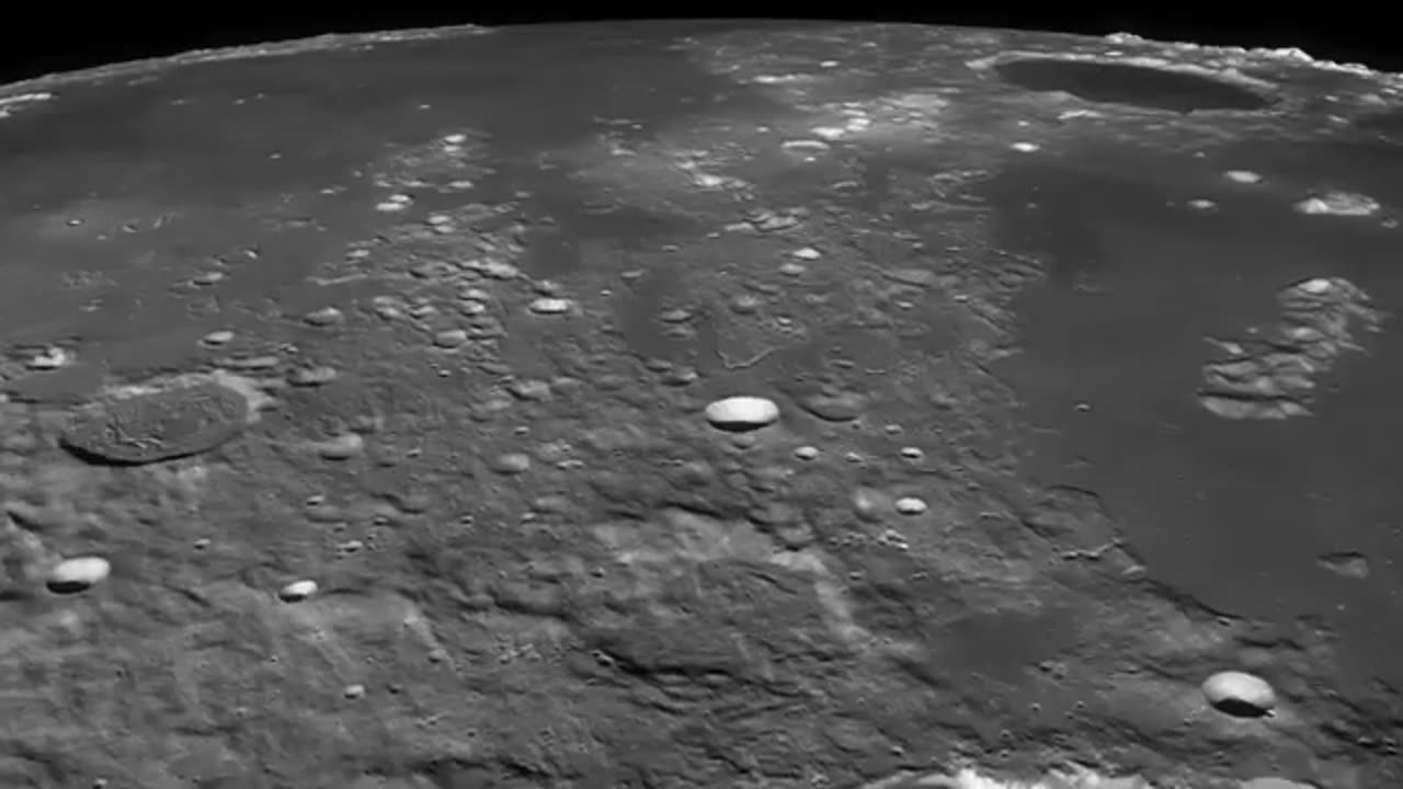 Moon - Close Up View - Real Sound. HD