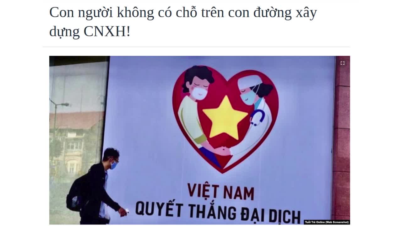 CCTS - Con Người Không Có Chỗ Trên Con Đường Xây Dựng Chủ Nghĩa Xã Hội