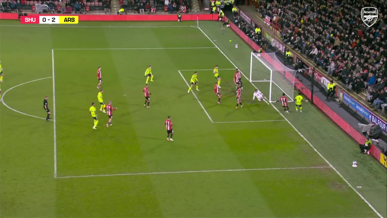 "Arsenal's dominance Performance in Victory over Shelfield | Match Highlights"