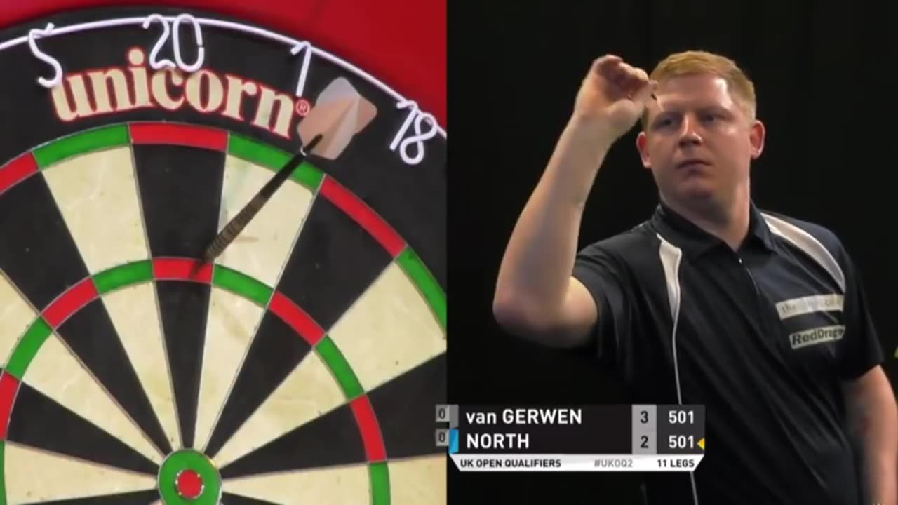 Van Gerwen vs North. Uk Open Qualifier.