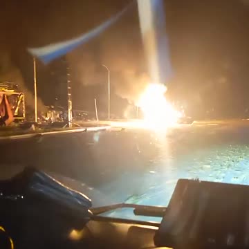 Dnipropetrovsk,more clear video,can be seen what was hit