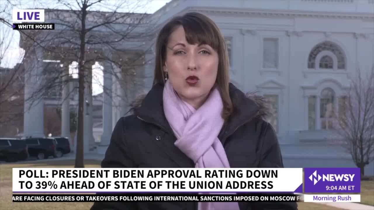 Poll_ Biden's Approval Down To 39% Ahead Of State Of The Union Address