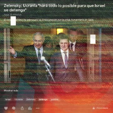 Zelensky: Ucrania "hará todo lo posible para que Israel se detenga"
