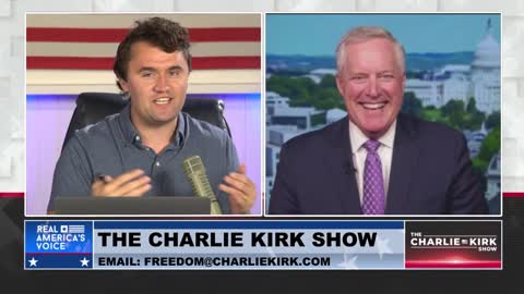 Former WH chief of staff to Donald Trump Mark Meadows on The Charlie Kirk Show: "I want a smaller majority."