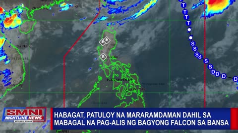 UPDATE | Hagabat, patuloy na mararamdaman dahil sa mabagal na pag-alis ng Bagyong Falcon sa bansa