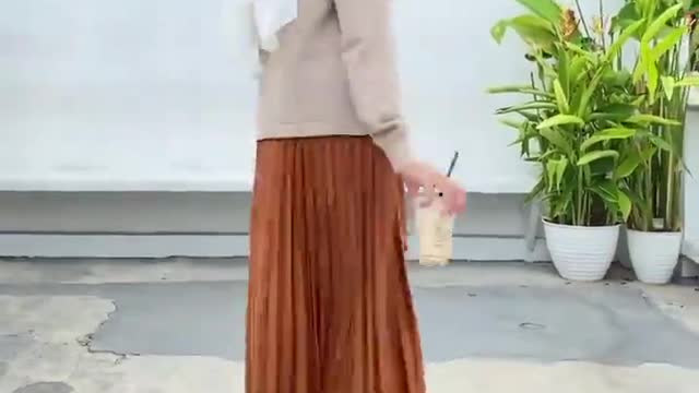 Plisket longskirt