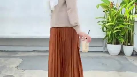 Plisket longskirt