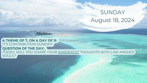 Numerology Energies for Sunday, August 18, 2024