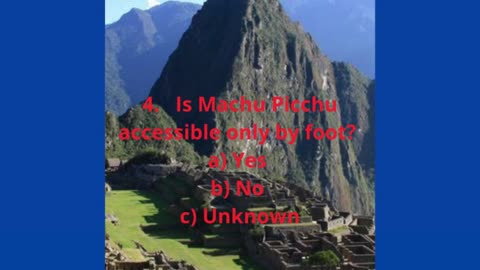 Machu Picchu: A Lost City or a Sacred Place?