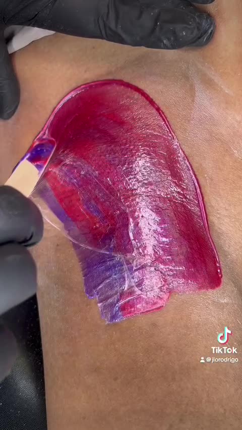 Underarm Waxing with Cherry Desire and Purple Seduction Hard Wax by Jalyn Rodriguez
