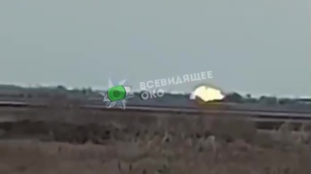 Exclusive footage of air combat, presumably over Chernihiv.