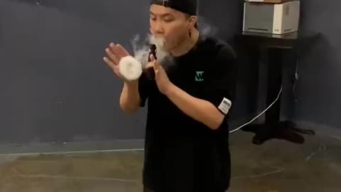 Vape Triple Blow Rings Elbow Bump