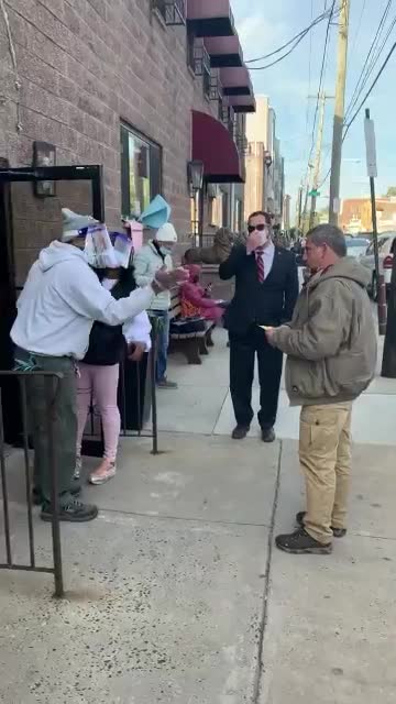 Poll watcher in Philadelphia not allowed in.