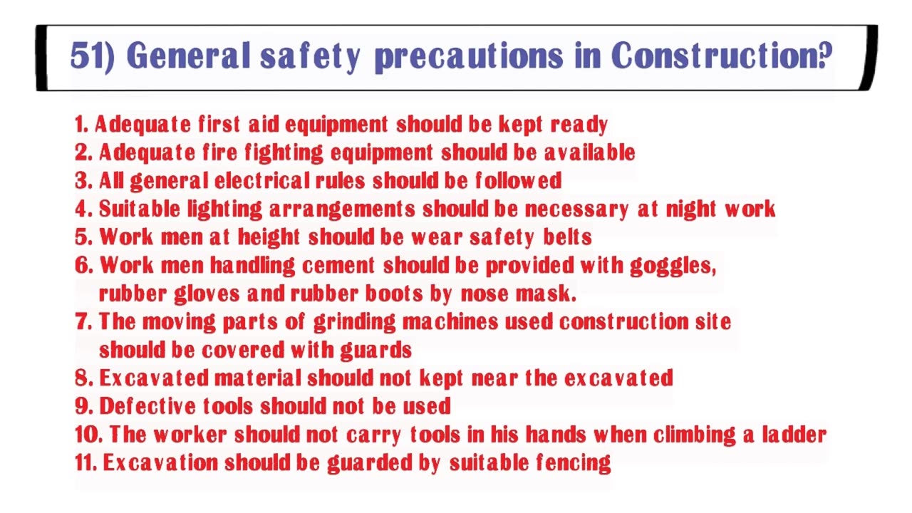 HSE Officer interview questions and answers Part-2 _ Safety officer interview questions for fresher