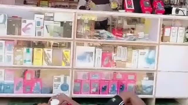 Clever boy steal phone