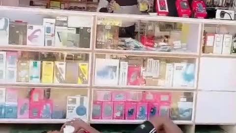Clever boy steal phone