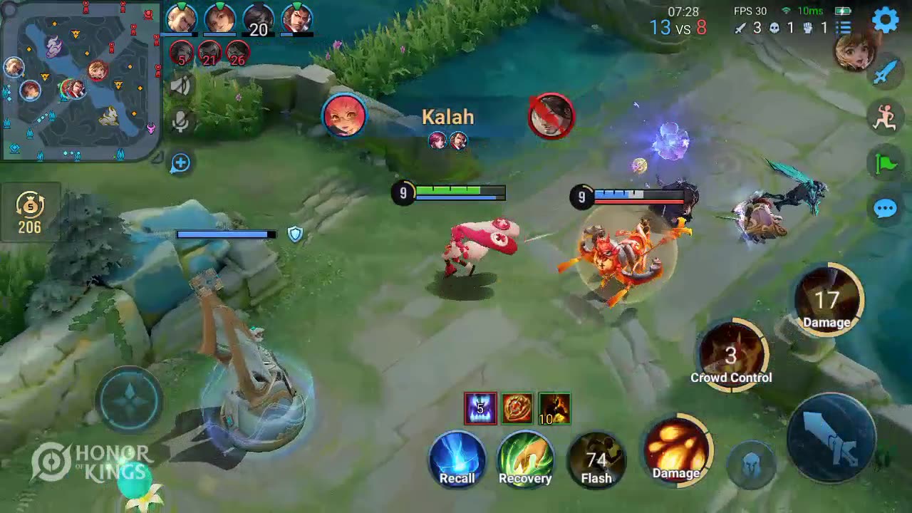 Epic kill moment while playing with the hero Angela - Honor Of Kings