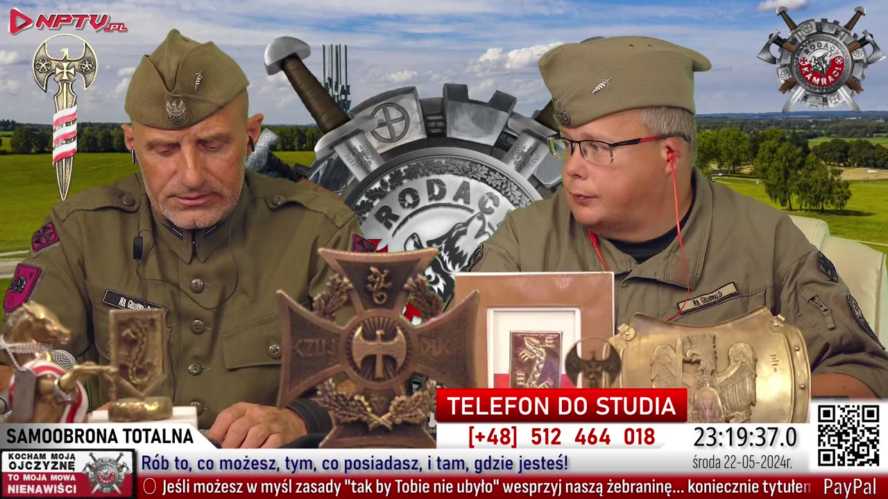 SAMOOBRONA TOTALNA Śr. 22.05.2024r. Wojciech Olszański, Marcin Osadowski NPTV.pl Rodacy Kamraci