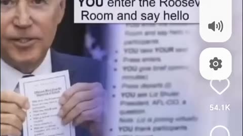 A VIDEO SHOWING BIDEN HOLDING A CARD WITH NOTES GIVING DETAILED INSTRUCTIONS HAS RESURFACED