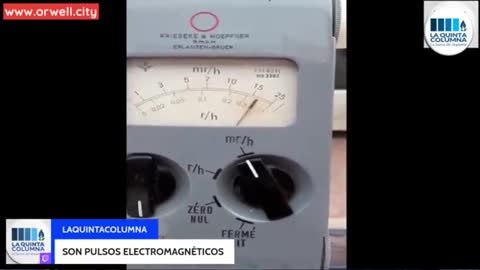 Geiger counter detects ionizing radiation near 5G antennas