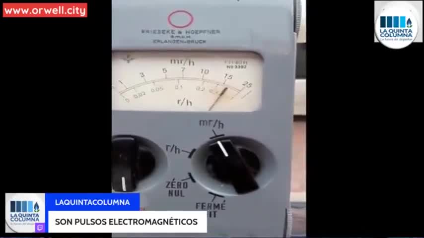 Geiger counter detects ionizing radiation near 5G antennas