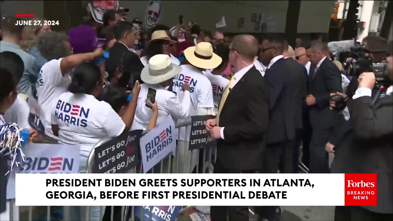 Biden Surprises Supporters In Atlanta, Georgia, Before First Presidential Debate