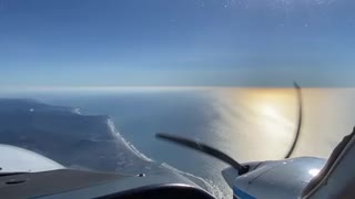 Flying over the Oregon coast