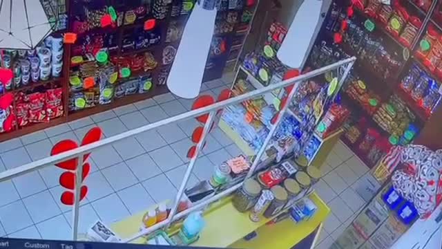 Pretend to buy some chocolate but see what next happended