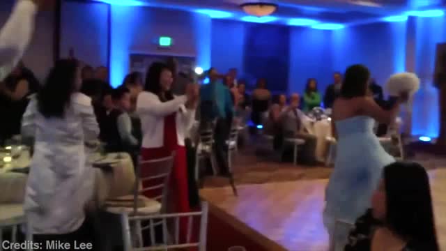 Shot on iPhone meme Groomsman’s Backflip At A Wedding Reception