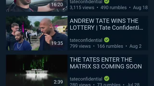 Andrew Tate keeps winning