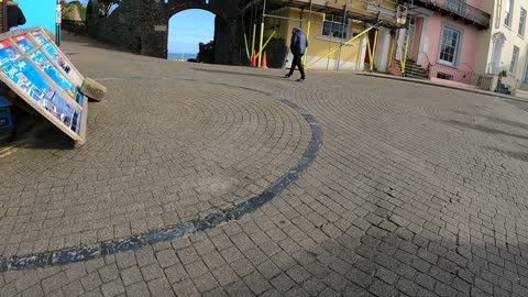 Tenby harbour Wales. Speedlapse