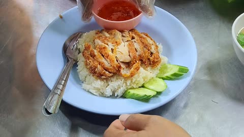 Thai Food - Chicken Roast and Rice, tried for the first time