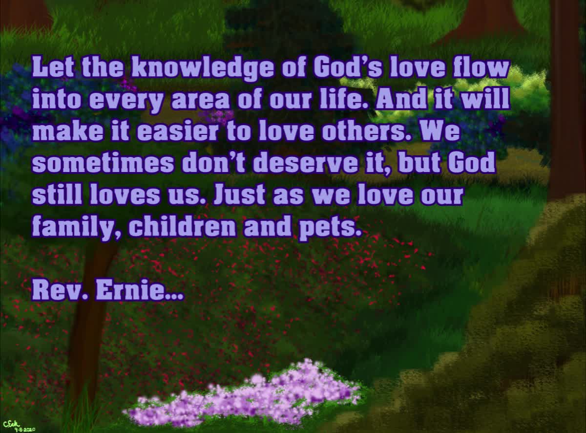 Daily Message from Rev. Ernie, May 27 2022