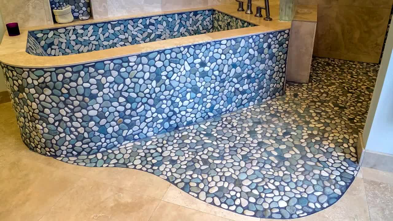 Best Design Floor A BathRoom -3D Floors- A Pebble- Liquid - wooden Floor