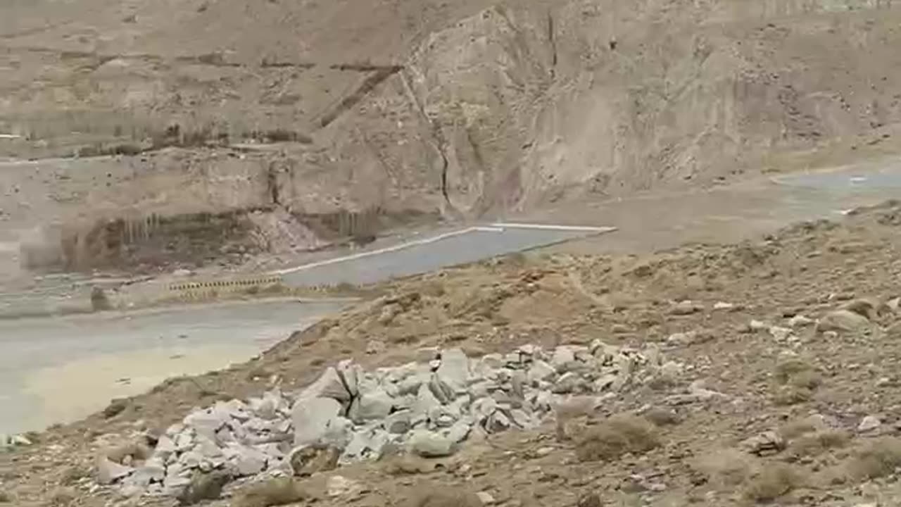 #Landslide #Narrow Road # Snow #Weather #Drive