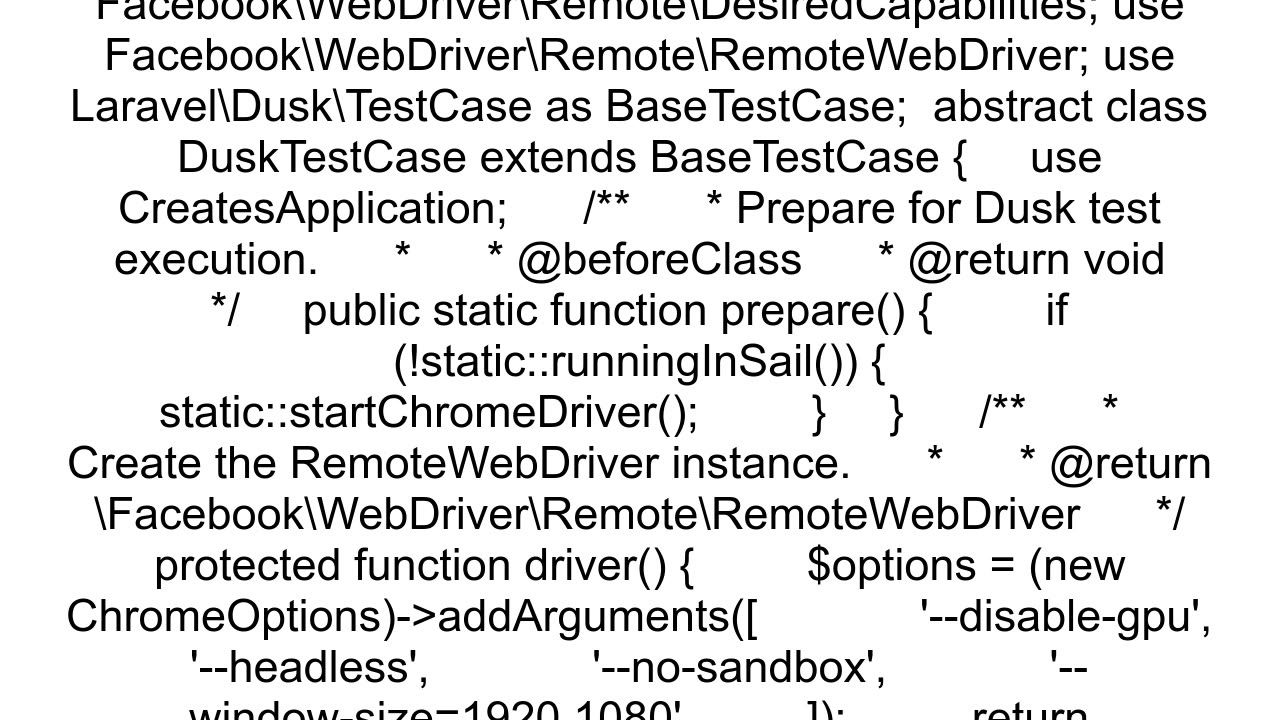 Laravel Sail Dusk Selenium Connection refused