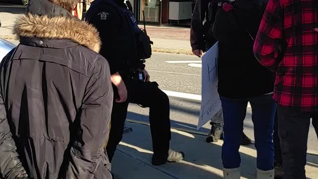 Police show up at our Covid Anti lock down protest