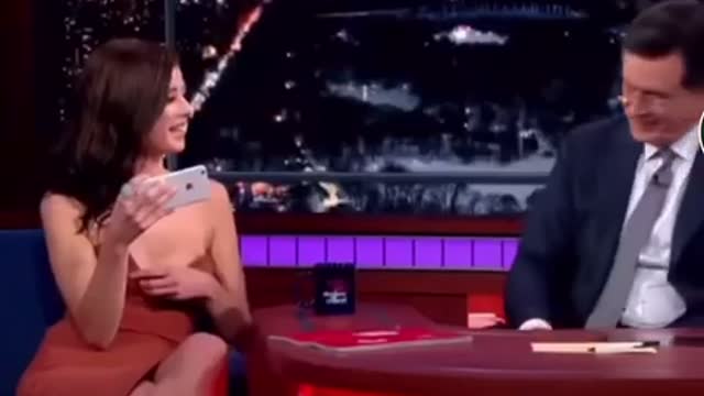 The man was embarrassed for her
