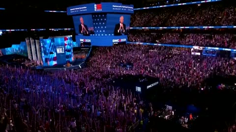 Walz's son Gus gets emotional during dad's speech at DNC