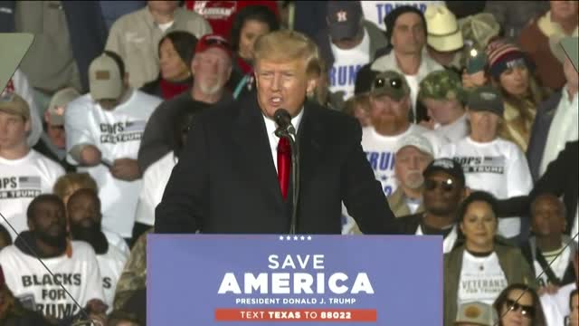 Former President Donald Trump visits Conroe for 'Save America Rally