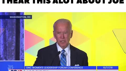 Biden talking about Biden