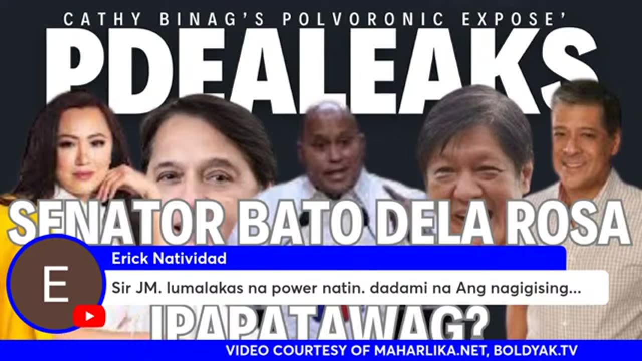 SENATOR BATO, DEDMA SA POLVORONIC STORY NI CATHY BINAG? Lve w/exPDEA AgentMORALES
