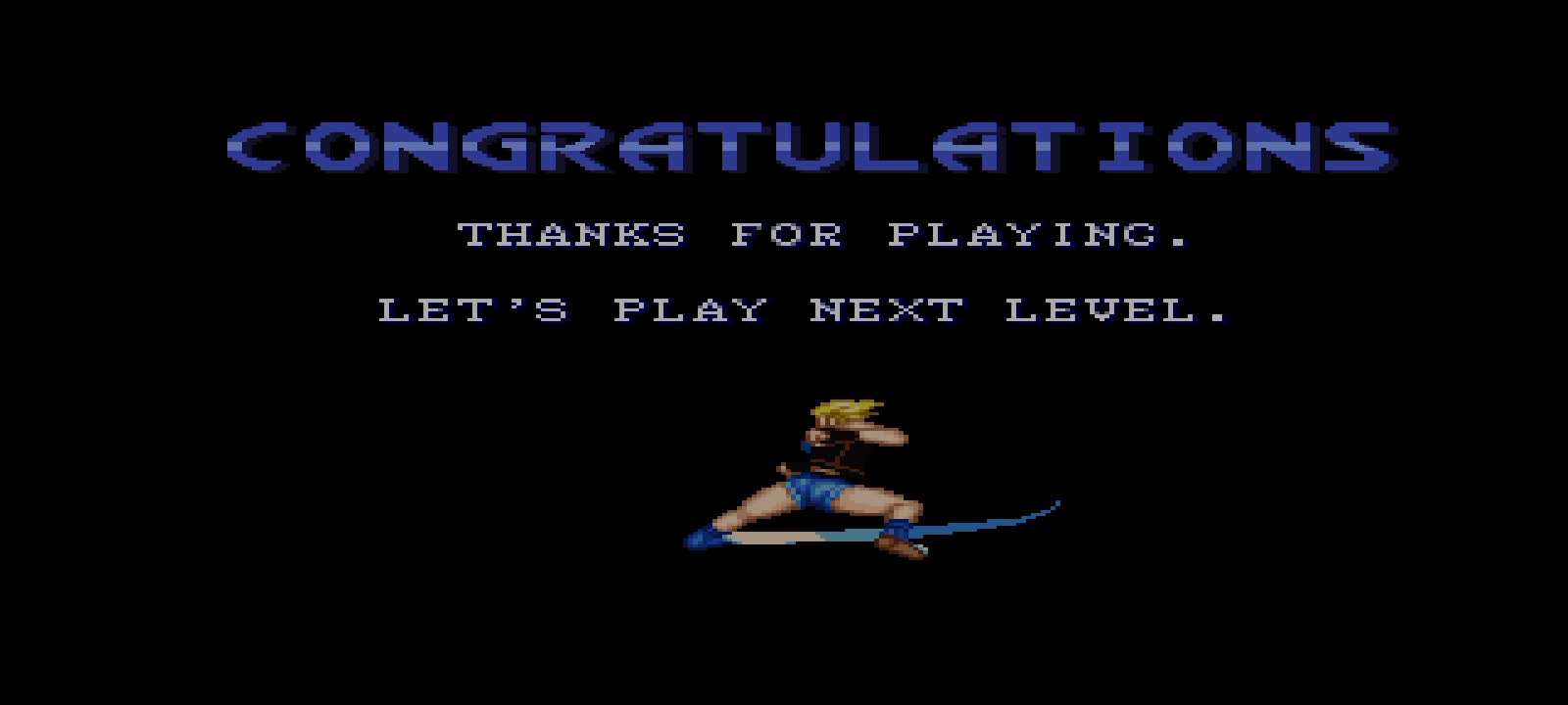 Resetting FINAL FIGHT 3 snes version with the character (LUCIA).