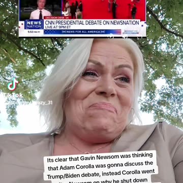 Gavin newsome thought he was going to talk about the debate but.....