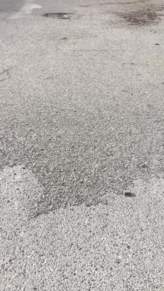 Blowing gravel